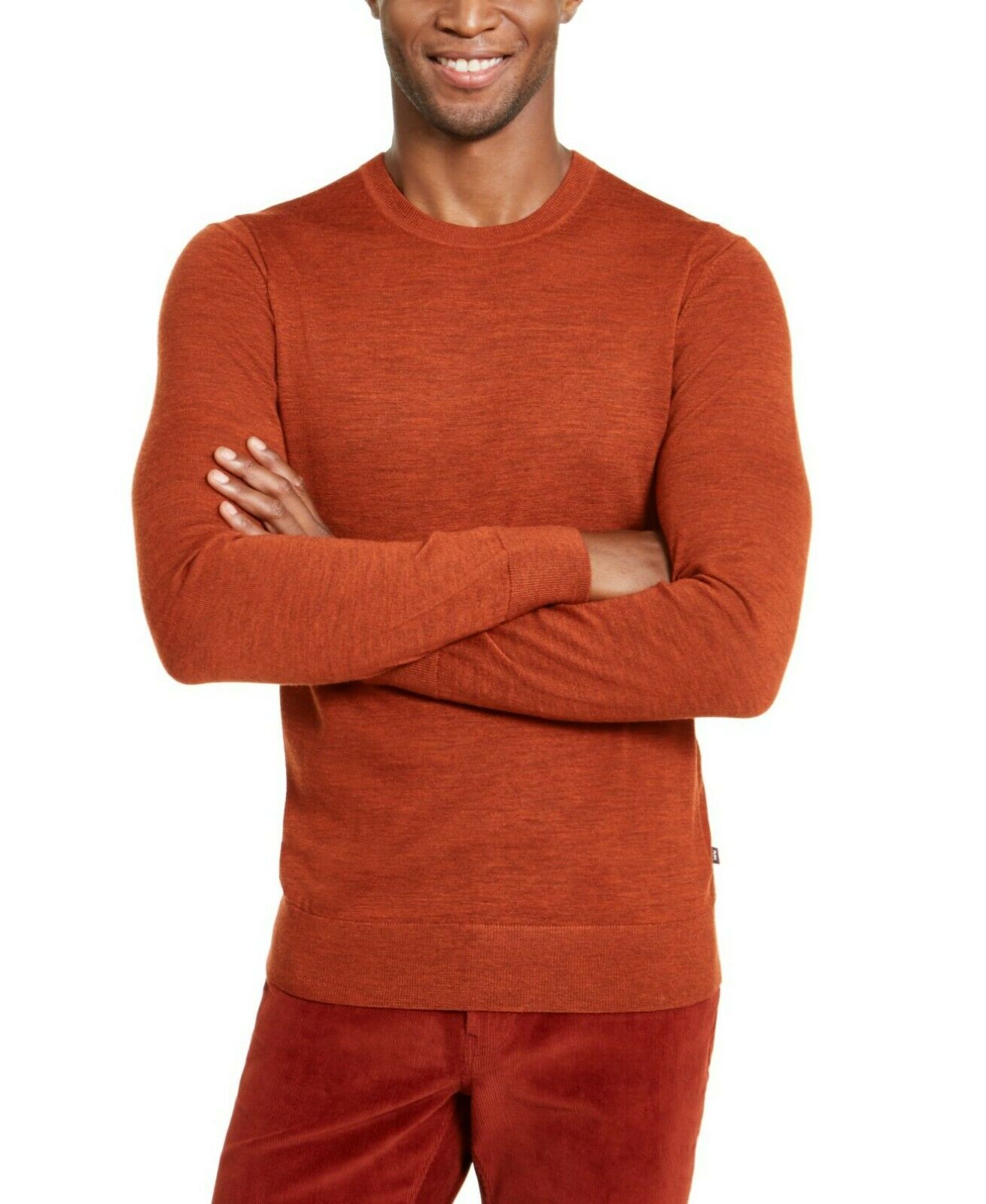 Suéter masculino Michael Kors Merino marrom tamanho extra grande