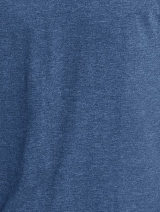 Camiseta masculina Alfani com gola redonda, azul, tamanho médio