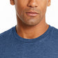 Camiseta masculina Alfani com gola redonda, azul, tamanho pequeno