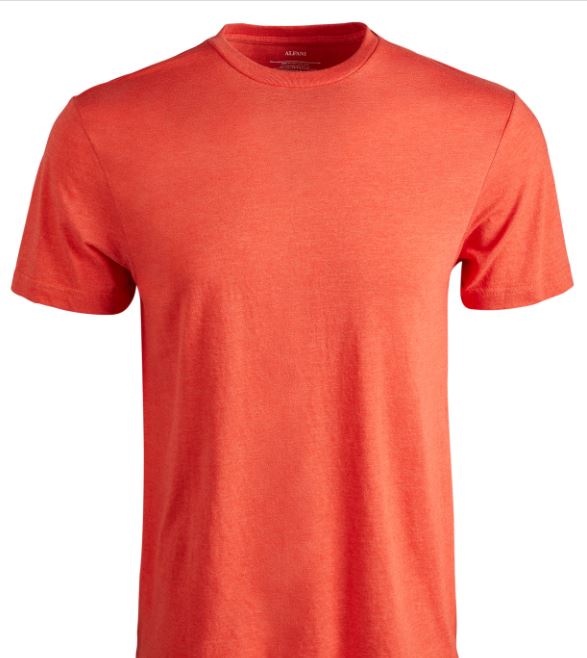 Camiseta Alfani Masculina Fashion Heathers Laranja Tamanho Grande