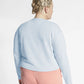 Moletom Nike Sportswear Plus Cropped Crew Feminino Azul Tamanho 2X