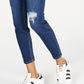 Calça jeans skinny feminina rosa celebridade, cintura alta, turquesa/azul, tamanho 15