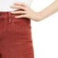Calça jeans skinny feminina rosa celebridade, cintura alta, tornozelo, tamanho médio, vermelha, 9