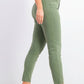 Calça jeans skinny de cintura alta para jovens da Celebrity Pink, tamanho 5, verde