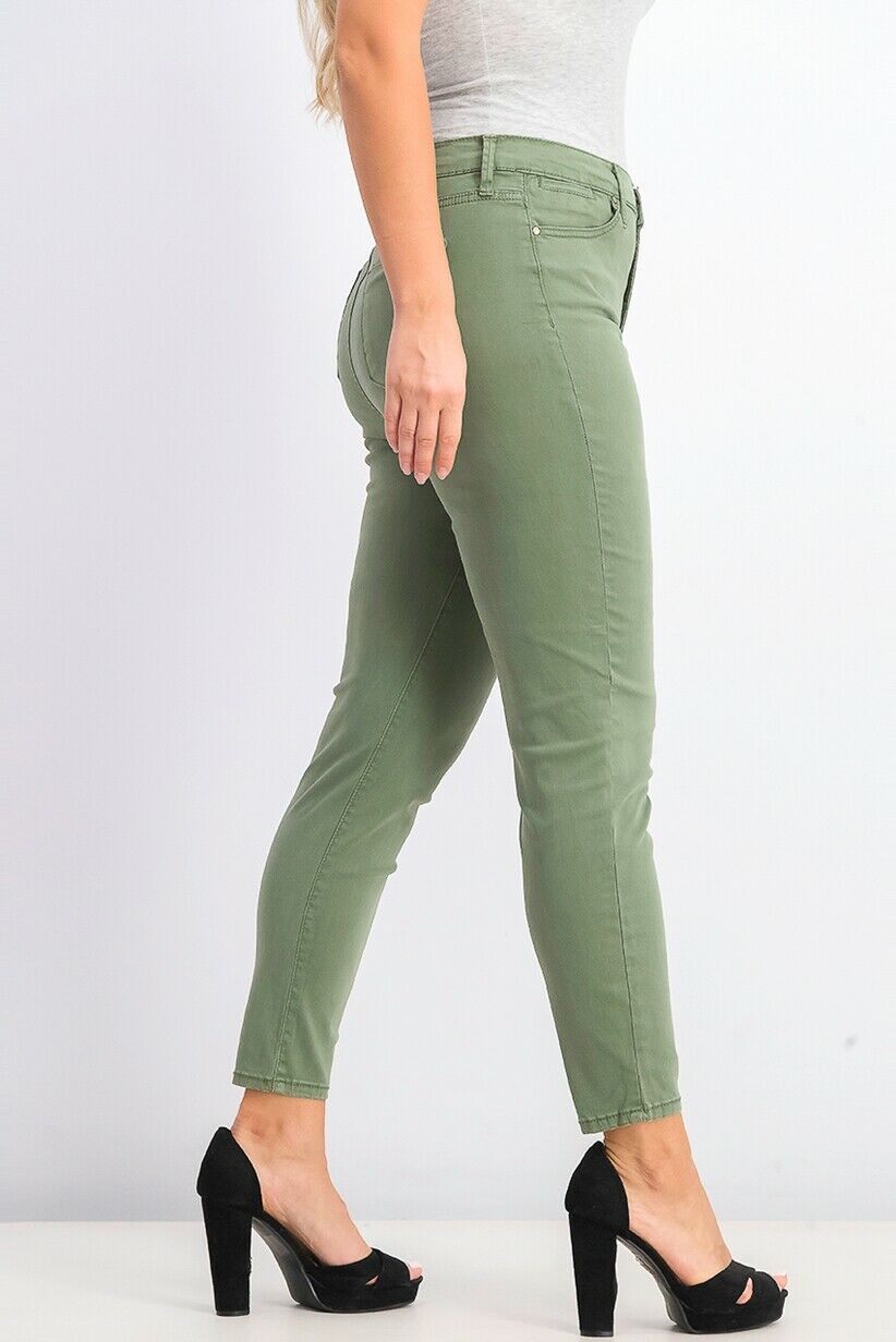 Calça jeans skinny de cintura alta para jovens da Celebrity Pink, tamanho 5, verde