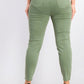 Calça jeans skinny de cintura alta para jovens da Celebrity Pink, tamanho 5, verde