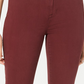 Calça jeans skinny rosa júnior da Celebrity, vermelha escura, tamanho 5