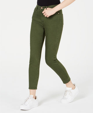 Celebrity Pink Juniors' High-Rise Colored Skinny Ankle Jeans Green Size 5
