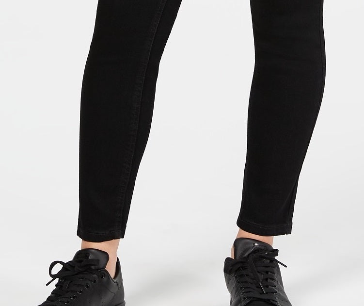 Calça jeans skinny push-up curvilínea da Celebrity Pink Juniors, tamanho 1, preta