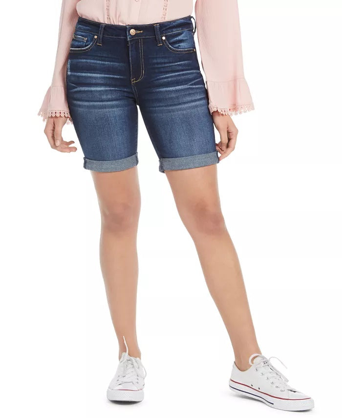 Bermuda infantil com punho rosa da Celebrity, tamanho 3, azul