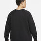 Moletom Nike Sportswear Fleece com gola redonda plus size feminino, cor carvão, tamanho 3X