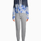 Calvin Klein Moletom Cropped High Tide Tie-Dyed Feminino Azul Tamanho Médio