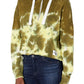 Calvin Klein Moletom Cropped High Tide Tie-Dyed Feminino Verde Tamanho Médio