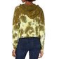 Calvin Klein Moletom Cropped High Tide Tie-Dyed Feminino Verde Tamanho Médio
