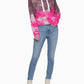 Calvin Klein High Tide Tie-Dyed Cropped Hoodie Feminino Rosa Tamanho P