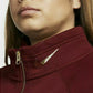 Blusa Nike Sportswear Shine Fleece Plus Size Feminina com Zíper 1/2 Rosa Tamanho Extra Grande