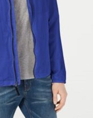 Jaqueta leve ripstop masculina Calvin Klein, azul-marinho, tamanho 2, extra grande