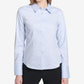 Camisa Calvin Klein Feminina Petite Cotton com Botões Frontais Azul Tamanho 8 P