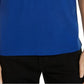 Camisa polo masculina Michael Kors de algodão piqué azul-claro, tamanho grande