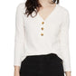 Blusa Aiden Feminina Sanctuary com Botões, Marfim, Tamanho Médio