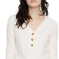 Blusa Aiden Feminina Sanctuary com Botões, Marfim, Tamanho Médio