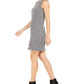 Vestido Calvin Klein Feminino Petite Fringe Tweed Shift Cinza Médio Tamanho 8