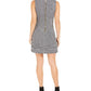 Vestido Calvin Klein Feminino Petite Fringe Tweed Shift Cinza Médio Tamanho 8