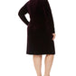 Vestido tubinho de veludo plus size Calvin Klein feminino roxo tamanho 20W