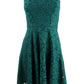 Vestido sem mangas com ajuste e abertura nas costas, verde, tamanho extra pequeno, para juniores sem mangas