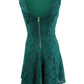 Vestido sem mangas com ajuste e abertura nas costas, verde, tamanho extra pequeno, para juniores sem mangas