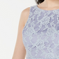Vestido de renda dupla com saia evasê Speechless Juniors, roxo, tamanho 9