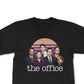Camiseta gráfica masculina The Office Retro Sun Cast, preta, tamanho grande