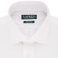 Camisa social Ralph Lauren masculina ultraflex de corte regular, branca, tamanho 17,5 x 32-33