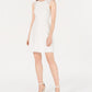 Vestido feminino 19 Cooper com decote em A e costas abertas, tamanho extra grande, branco