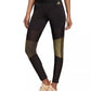 Legging Adidas Glam Colorblocked Feminina Preta Tamanho P
