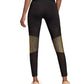Legging Adidas Glam Colorblocked Feminina Preta Tamanho P