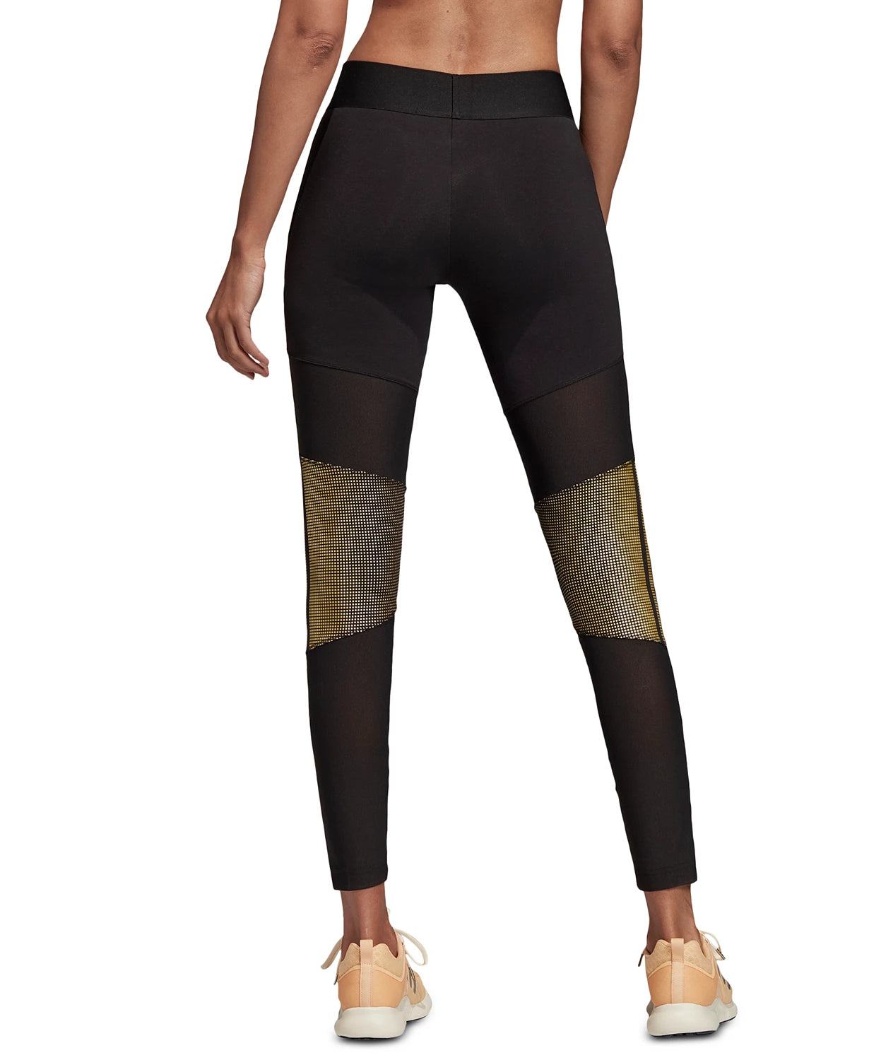 Legging Adidas Glam Colorblocked Feminina Preta Tamanho P