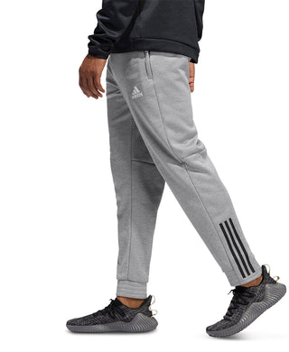 Calça de moletom Adidas Team Issue Fleece 3-Stripes Masculina Cinza Tamanho Médio
