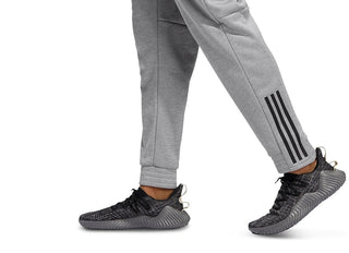 Calça de moletom Adidas Team Issue Fleece 3-Stripes Masculina Cinza Tamanho Médio