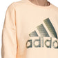 Moletom Adidas Glam-Logo Feminino Laranja Tamanho P