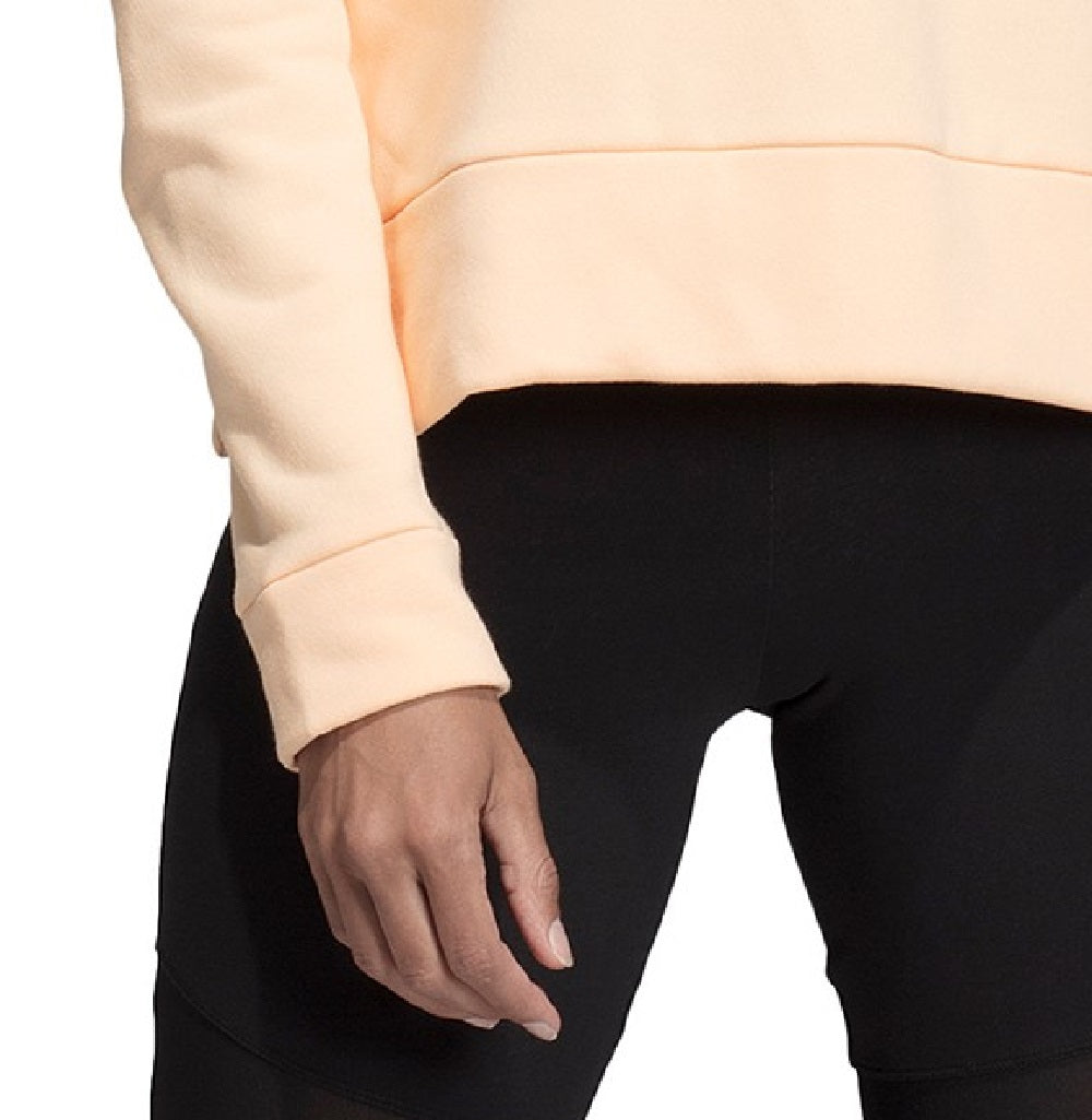 Moletom Adidas Glam-Logo Feminino Laranja Tamanho P