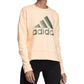 Moletom Adidas Glam-Logo Feminino Laranja Tamanho P