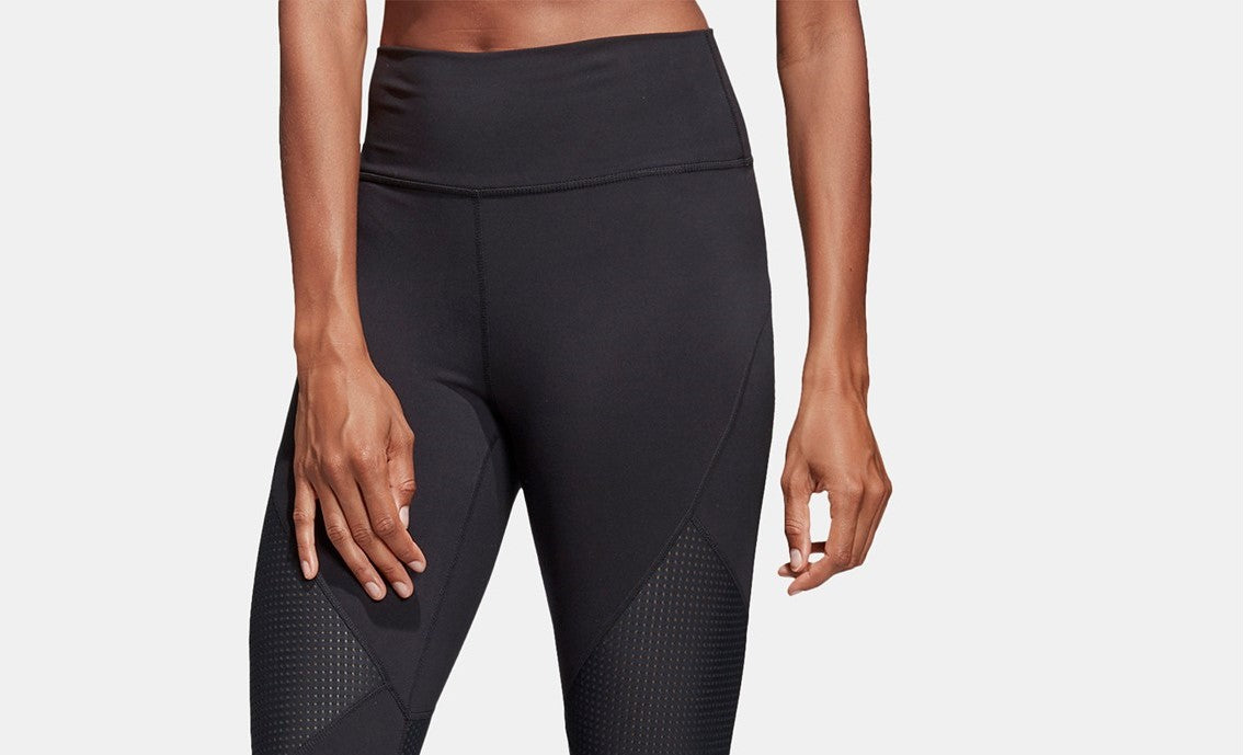 Calça legging Adidas Believe This cintura alta 3 listras preta