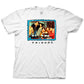 Camiseta masculina com estampa Friends Frame, branca, tamanho X-G