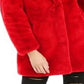 Casaco de pele sintética feminino Apparis Eloise vermelho tamanho 2 extra grande