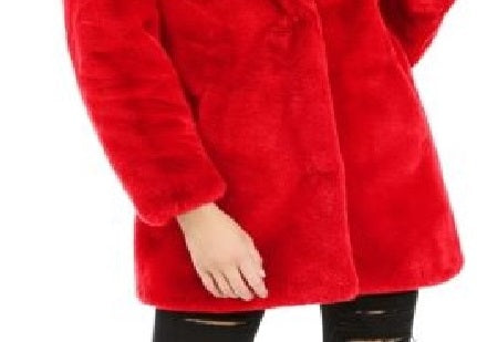 Casaco de pele sintética feminino Apparis Eloise vermelho tamanho 2 extra grande