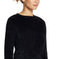 Suéter vintage feminino à prova de intempéries com cílios, preto, tamanho grande