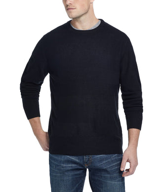 Suéter listrado masculino vintage à prova de intempéries, macio e com toque macio, preto, tamanho XX-G