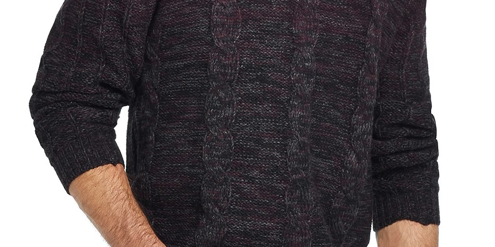 Suéter masculino vintage com decote falso e capuz, à prova de intempéries, vermelho escuro, tamanho pequeno