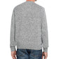 Suéter de esqui Fair Isle vintage masculino à prova de intempéries, cinza, tamanho 2, extra grande